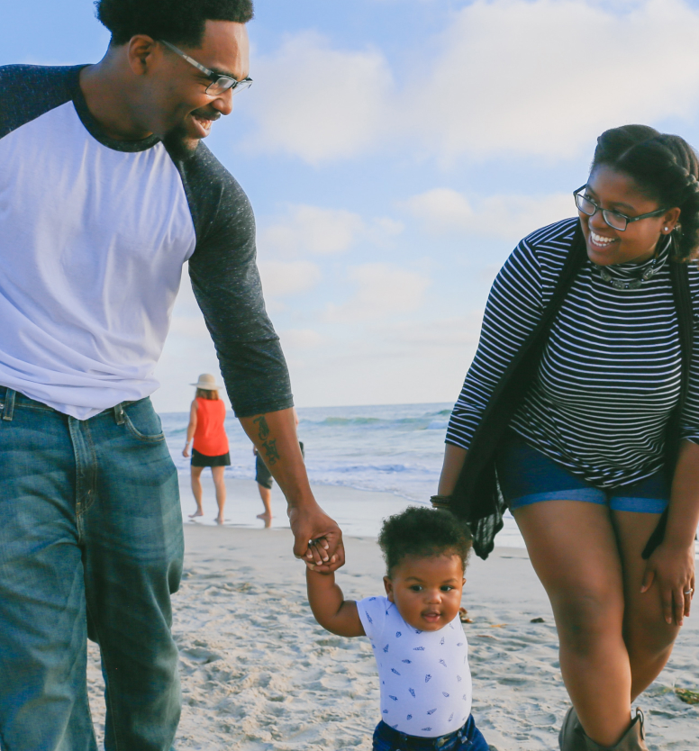 A family with young child