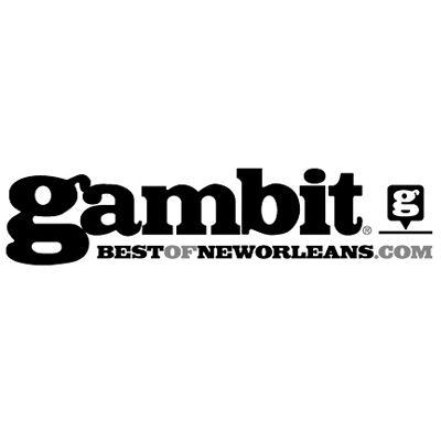 black and white logo of Gambit